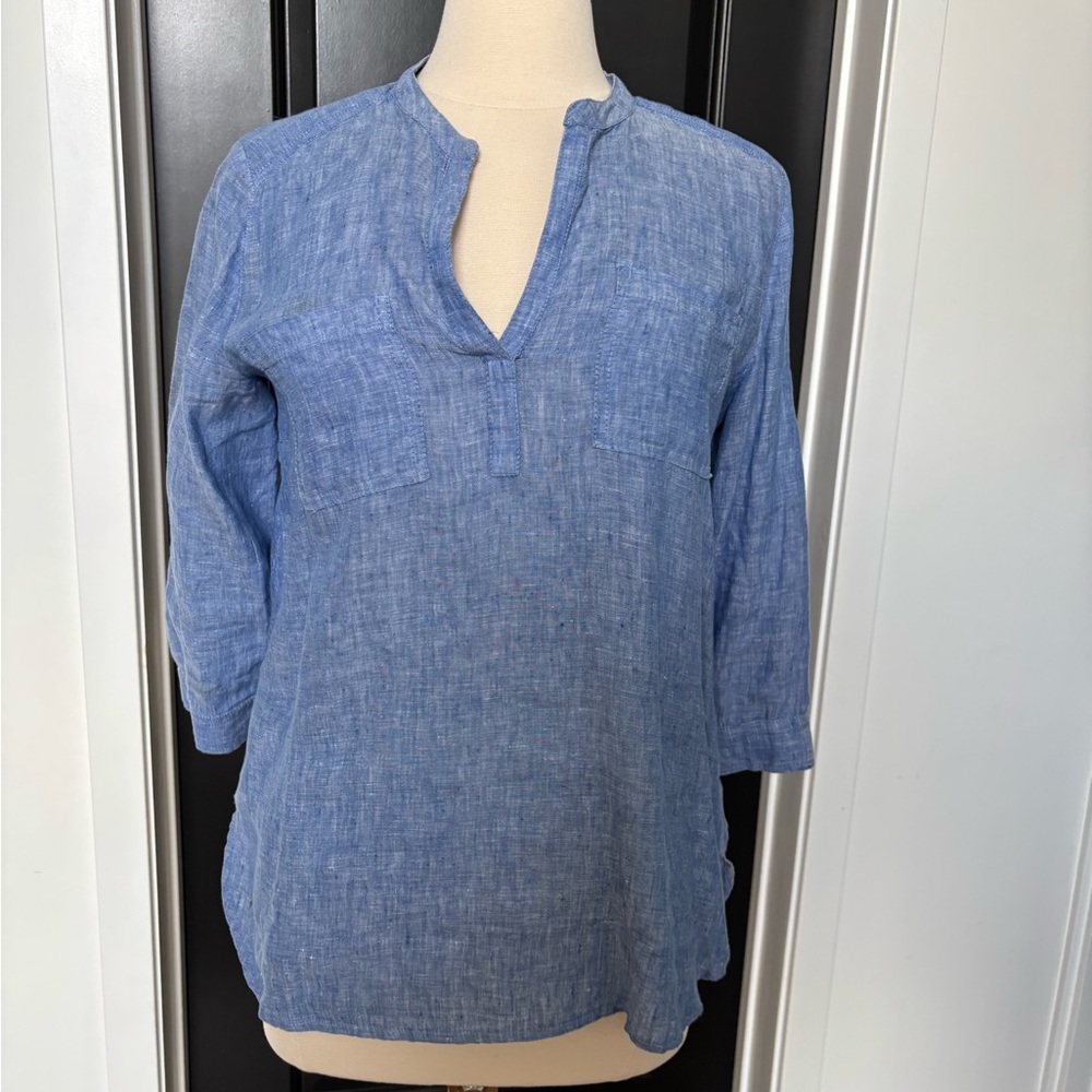 Chico's Light Blue Tunic Top